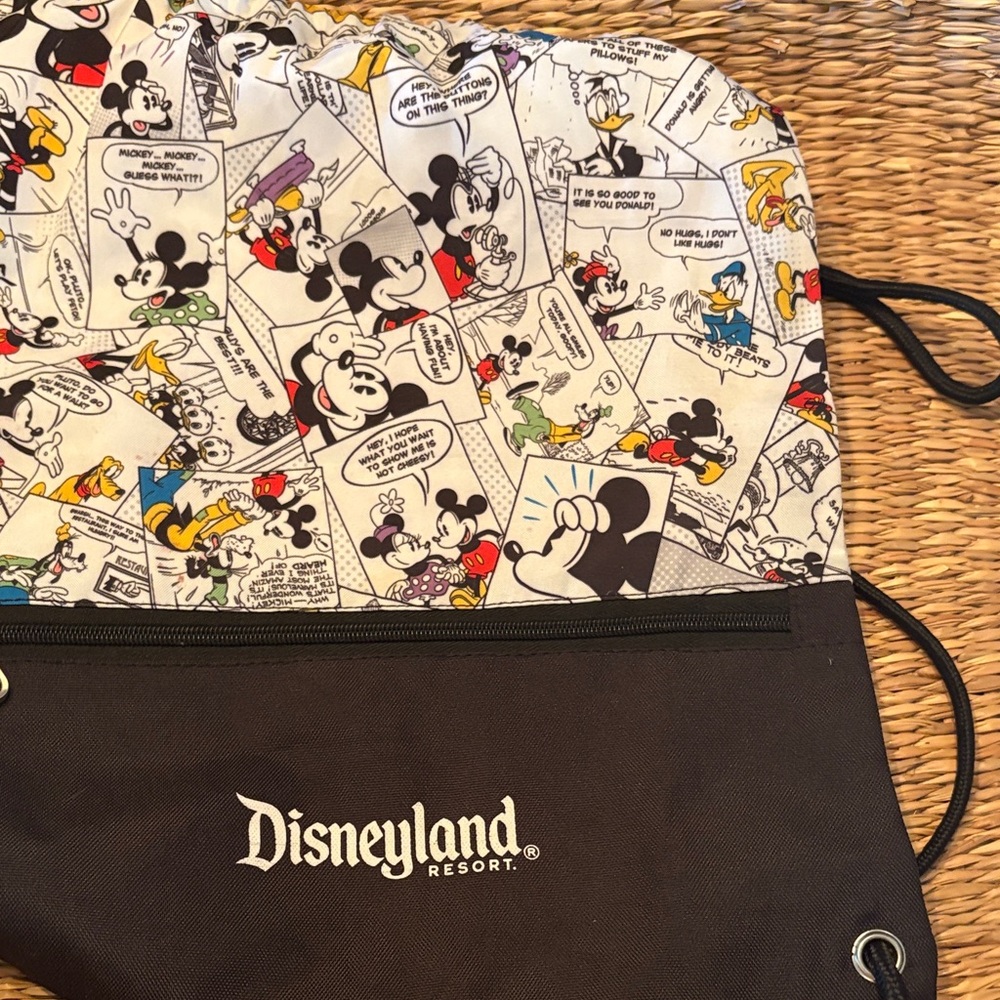 Disneyland Resort Comic Strip Drawstring Bag